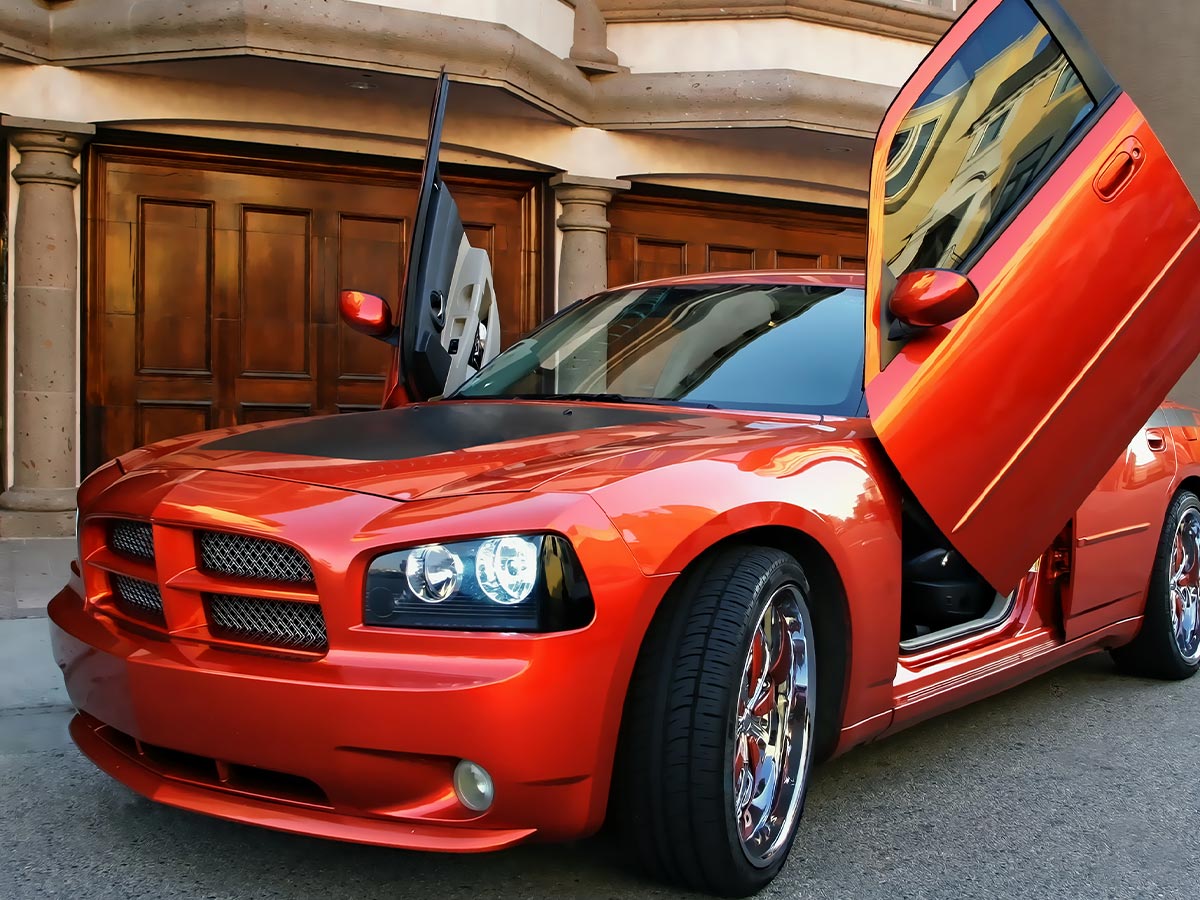 Image of a custom car with a ceramic coating.